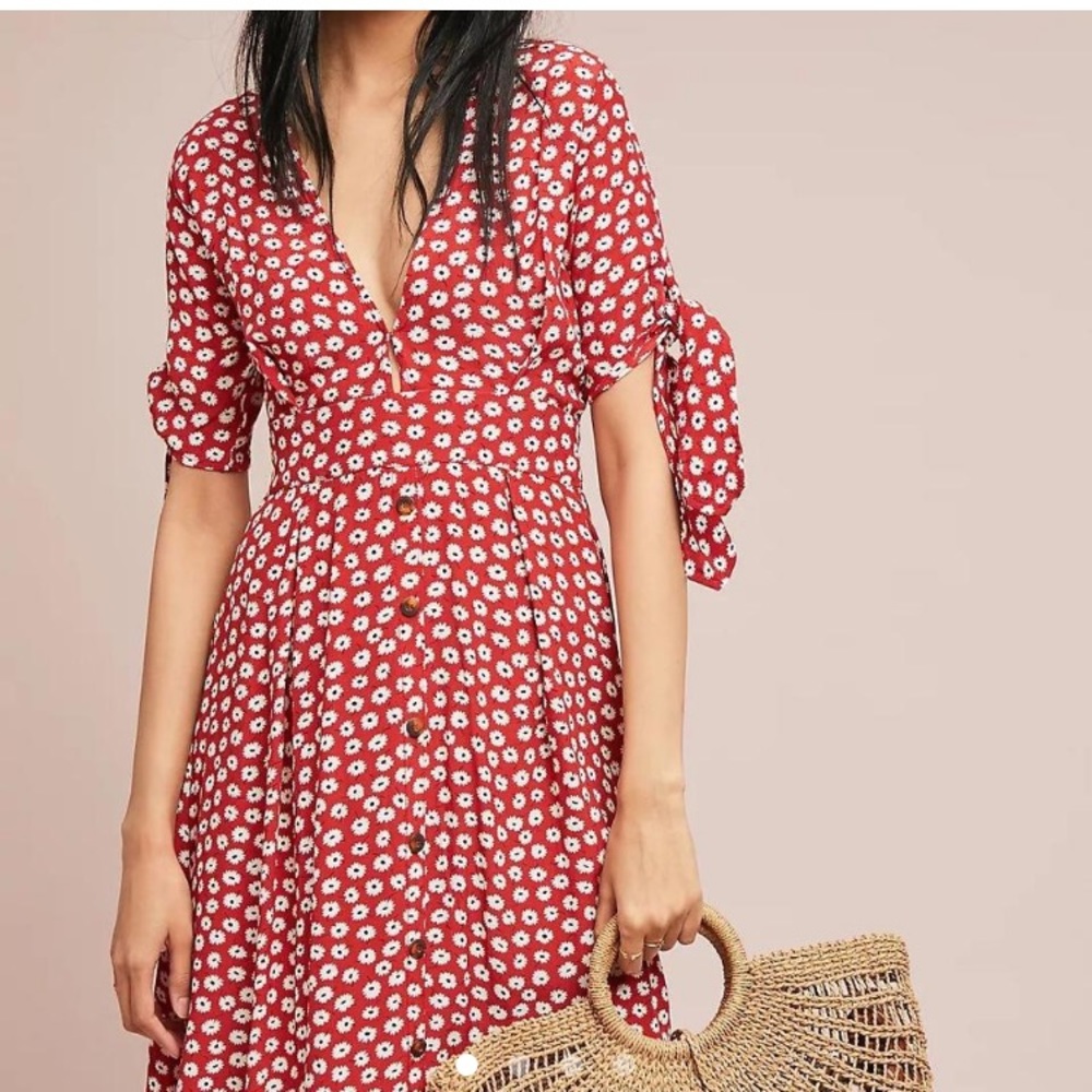 Faithful The Brand Yvette Midi Dress size medium